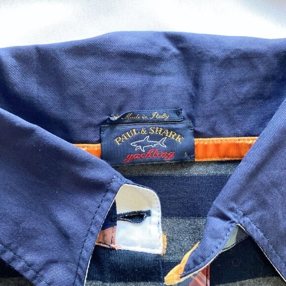 PAUL & SHARK YATCHING NORTH SEA CLUB VINTAGE WOMEN'S NAVY GREY LONG SLEEVE TOP - Picture 6 of 12